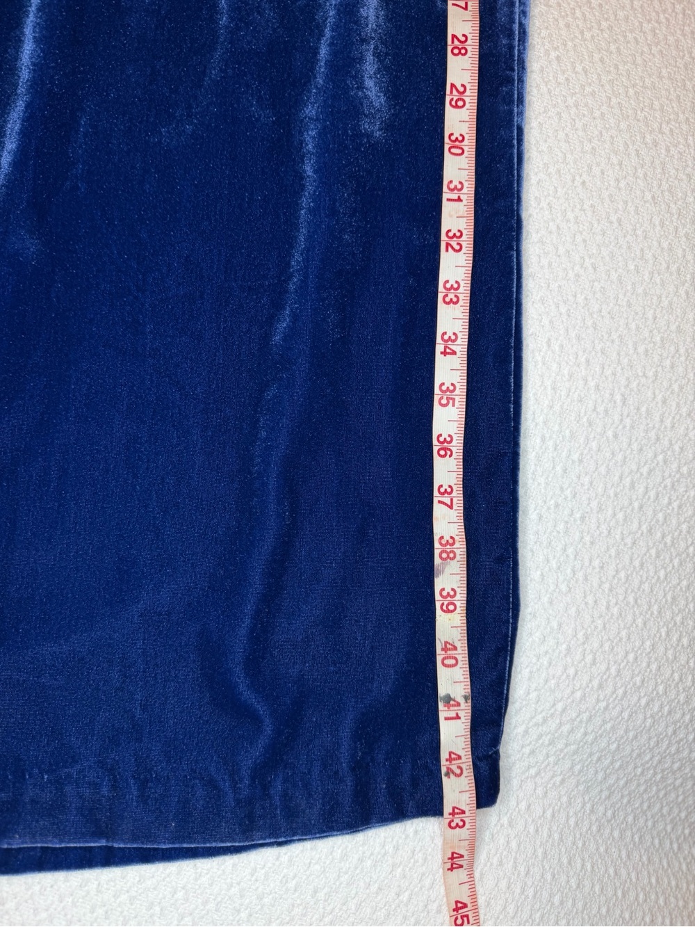 Wide Leg Velvet Pants by Anthropologie Deep Navy in Size Small - Picture 12 of 12